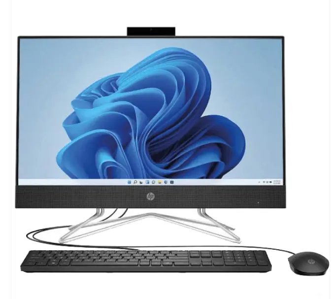 HP All-in-One 22-dd0000nh PC 21.5" FHD Intel Core i3 1115G4 4GB DDR4 3200 1TB HDD DVD-Writer HP True Vision 720p HD Privacy Camera with Integrated Dual Array Digital Microphones Speakers HP 125 USB Keyboard and Mouse Windows 11 Home Jet Black 1 Year Warranty