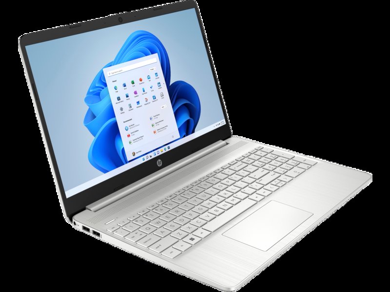 HP Laptop 15s-fq5317TU (9A8U7PA) 12th Generation Core i5-1235U 8GB DDR4 RAM 512GB PCIe NVMe M.2 SSD 15.6" FHD (1920 x 1080) Intel Iris Xᵉ Graphics HP True Vision 720p HD Camera Windows 11 Home Natural Silver