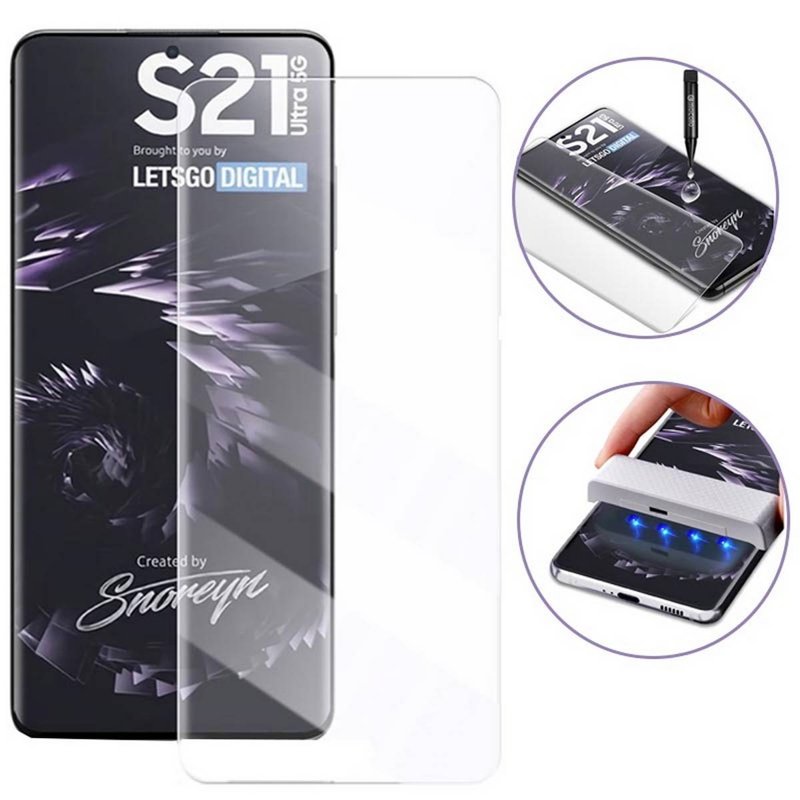 Samsung Galaxy S21 Ultra Full Glue Tempered Glass Screen Protector