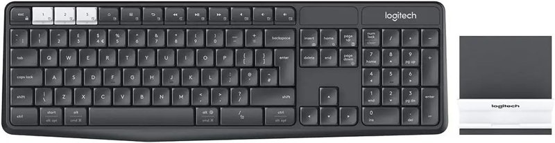 Logitech Bluetooth K375s Multi-Device Wireless Keyboard and Stand Combo