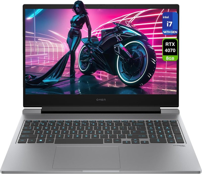 HP Omen 16 Gaming Laptop 14th Gen Intel Core i7-14650HX 32GB RAM 1TB SSD 16.1" FHDIPS LED Display 8GB GDDR6 NVIDIA GeForce RTX Graphics Windows 11 1 Year Dealership Warranty