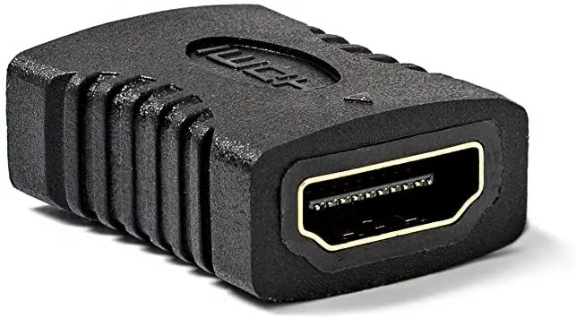 HDMI Female to Female Gold Plated Connector Black