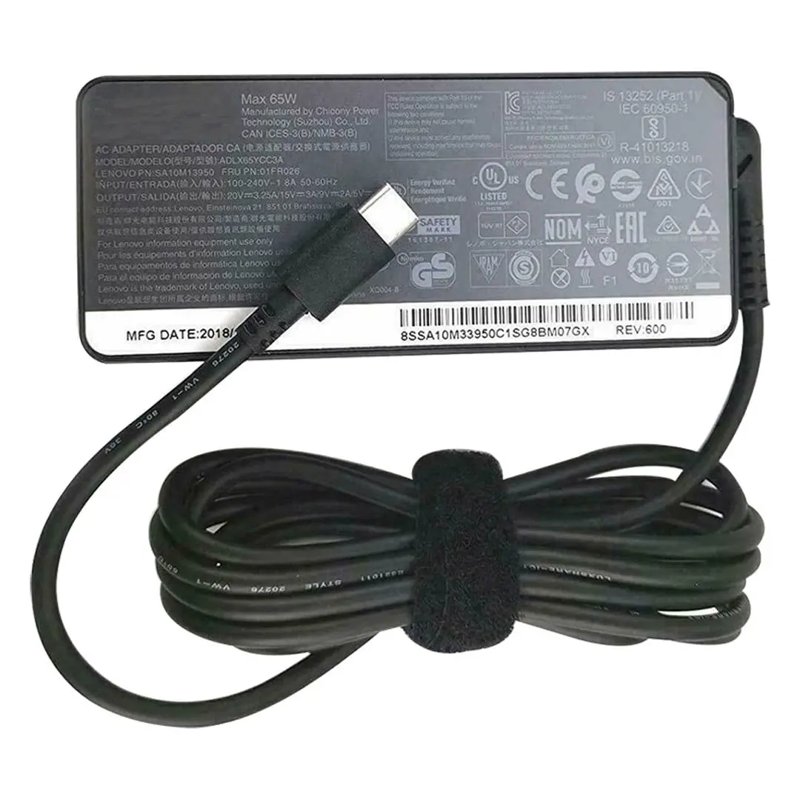 Lenovo USB Type-C Travel Laptop Adapter- Original