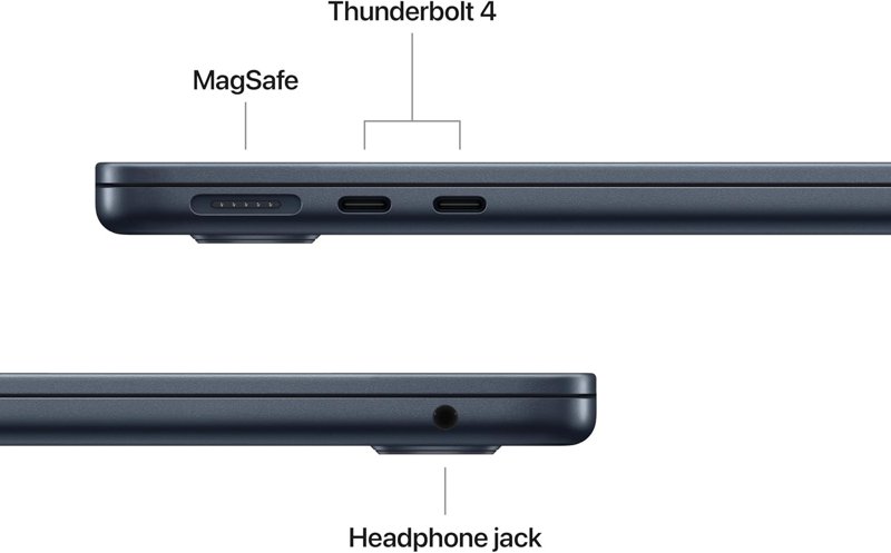 Apple MacBook Air M4 Apple M4 10-Core Chip 15.3" Laptop with Apple Intelligence 15.3" Liquid Retina Display 16GB Unified Memory 512GB SSD Storage 8-Core GPU 16-Core Neural Engine 12MP Center Stage Camera Touch ID Apple 2025 MacBook Air A3241
