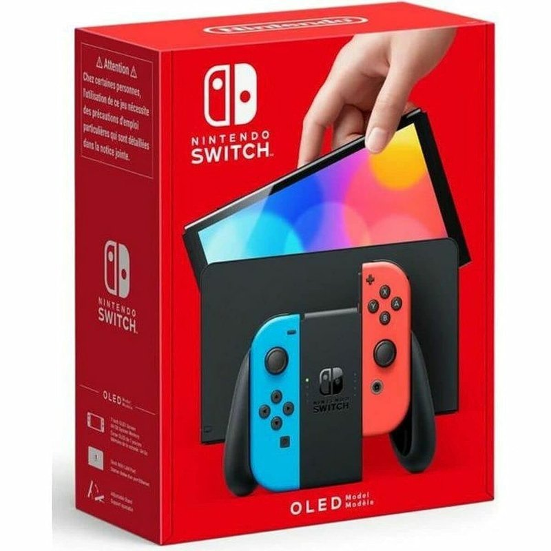 Nintendo Switch – OLED Model w/ Neon Red & Neon Blue