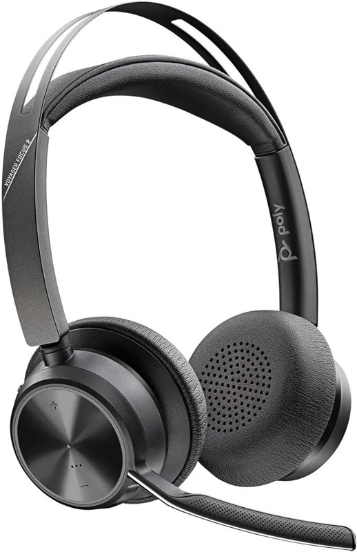 Plantronics Voyager Focus 2 UC Stereo Noise-Canceling On-Ear Headset (USB-C Headset)