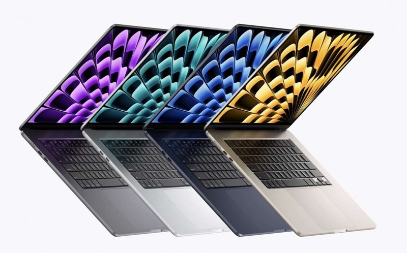 Apple MacBook Air M2 15" Liquid Retina Display 8GB RAM 256GB SSD True Tone Technology 1080p FaceTime HD Webcam Touch ID Backlit Magic Keyboard Thunderbolt  2023 Model 1 Year Warranty