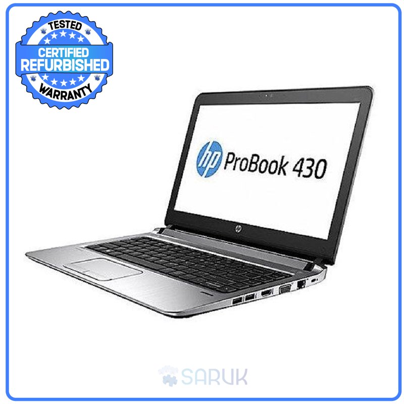 HP ProBook 430 G3 Core i5-6500U 8GB RAM 500GB HDD 13.3" TouchScreen Display Ultrabook Silver Wifi Webcam Bluetooth FreeDOS Ex UK 6 Months Warranty