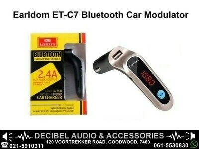 Earldom ET-M7 Bluetooth Car Modulator MP3 and Charger 2.5A AUX Audio Output