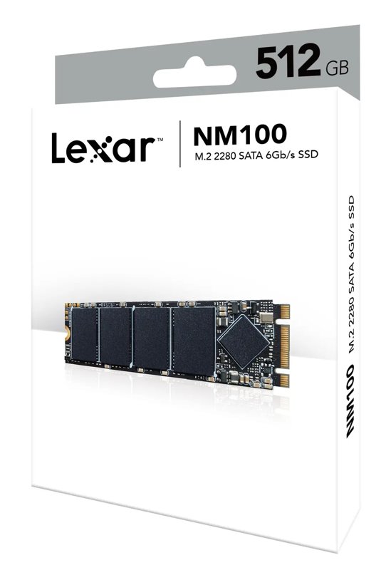 Lexar 512GB LNM100-512RB M.2 2280 SATA 6Gb/s Internal SSD