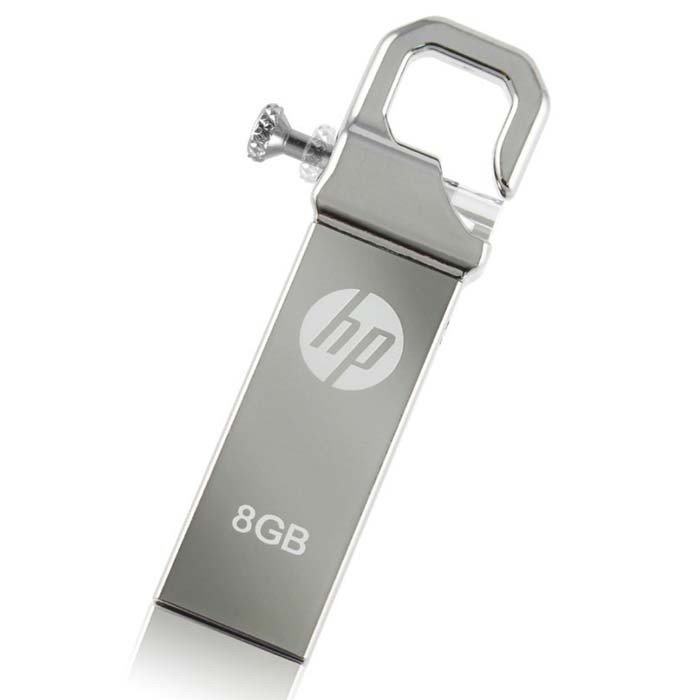 HP USB 2.0 v250w 8GB Metallic Flash Drive