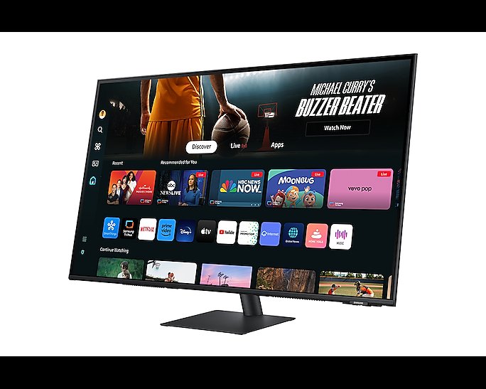 Samsung 32" M70D 4K Smart Monitor with Streaming TV for Multi Device Experience (LS32DM703UMXUE)