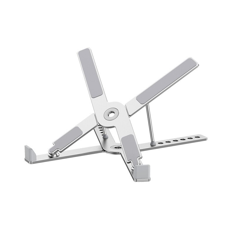 Folding Ergonomic Laptop Stand Metal Laptop Stand for Desk - Aluminium