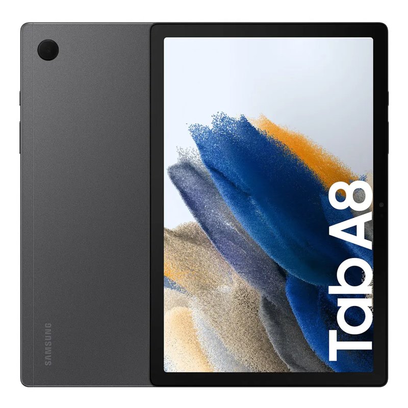 Samsung Galaxy Tab A8 10.5" LCD Screen 64GB ROM 4GB RAM Long-Lasting Battery Samsung Kids Content Smart Switch Expandable Memory Silver Android Tablet Dubai Warranty