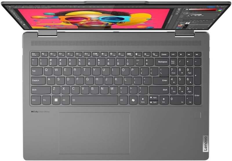 Lenovo Yoga 7 2-in-1 Intel Core Ultra 7 155U 16GB RAM 1TB PCIe SSD 16″ Full HD Touchscreen Display Intel Iris Xe Graphics Backlit Full-Size Keyboard Windows 11 Storm Grey 1 Year Warranty