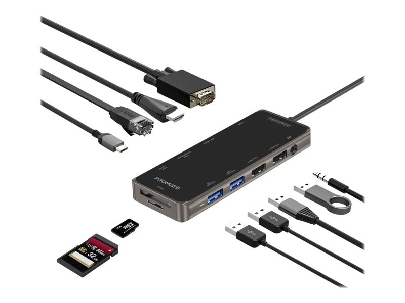 Promate Prime Hub Pro 11-in-1 USB-C Hub