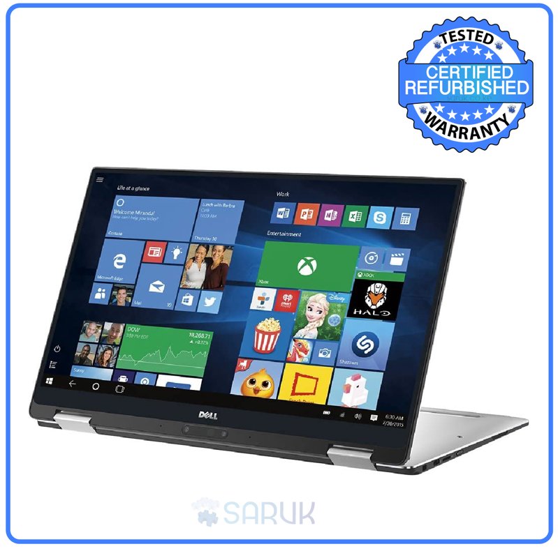 Dell XPS 13-9365 2 in 1 Laptop 7th Gen Intel Core i7-7Y57 @1.3GHz 16GB RAM 256GB SSD 13.3" FHD TouchScreen Display Bluetooth Webcam WiFi Intel HD Graphics 615 FreeDOS Ex Uk 6 Months Warranty
