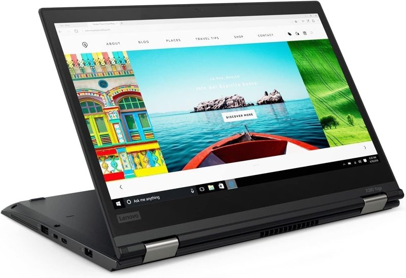 Lenovo ThinkPad X380 Yoga 8th Gen Intel Core i5-8350U @1.7GHz 16GB RAM 256GB SSD 13.3" UHD TouchScreen Display Bluetooth Webcam WiFi Intel Iris Xe Graphics Windows 10 Pro 6 Months Warranty