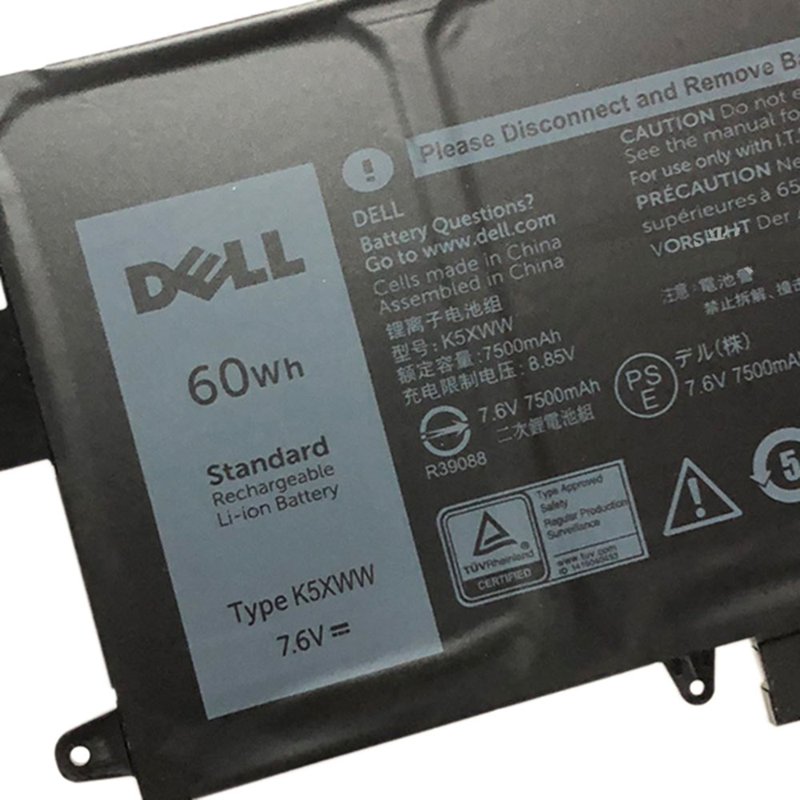 Dell Latitude 5289 Original Battery Replacement 7.6V 7500mAh