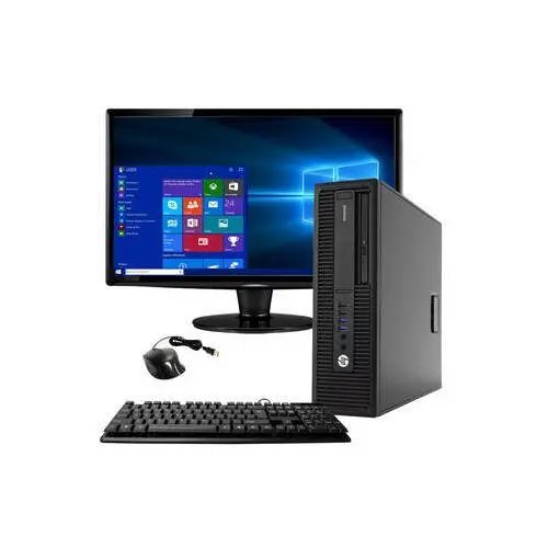 HP EliteDesk 800 G2 Small Form Factor PC 6th Gen Intel Core i3 8GB DDR4 RAM 500GB HDD DVD-RW FreeDOS CPU Keyboard Mouse Plus 22" LG Ex UK Monitor 6 Months Warranty