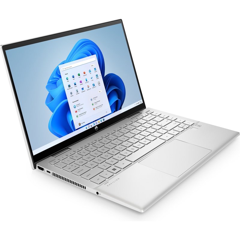 HP Pavilion 14 x360 Convertible 14-dy1064TU 14" FHD 11th Gen Intel Core i7-1195G7 16GB RAM 256GB SSD Intel Iris Graphics HP Wide Vision 720p HD Camera Audio by B&O Windows 11 Silver Certified Refurbished 1 year Warranty