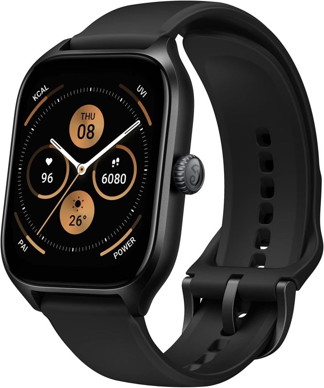 Amazfit GTS 4 Smart Watch 43mm Alexa Built-In GPS Bluetooth Calls & Text 8-Day Battery Life Heart Rate & Sleep Tracking AI Fitness App & 150+ Sports Modes