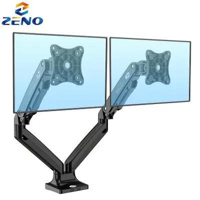 Zeno M10D Dual Arm Desktop Monitor Arm Gas-Strut Desktop Monitor Stand 17" - 35"