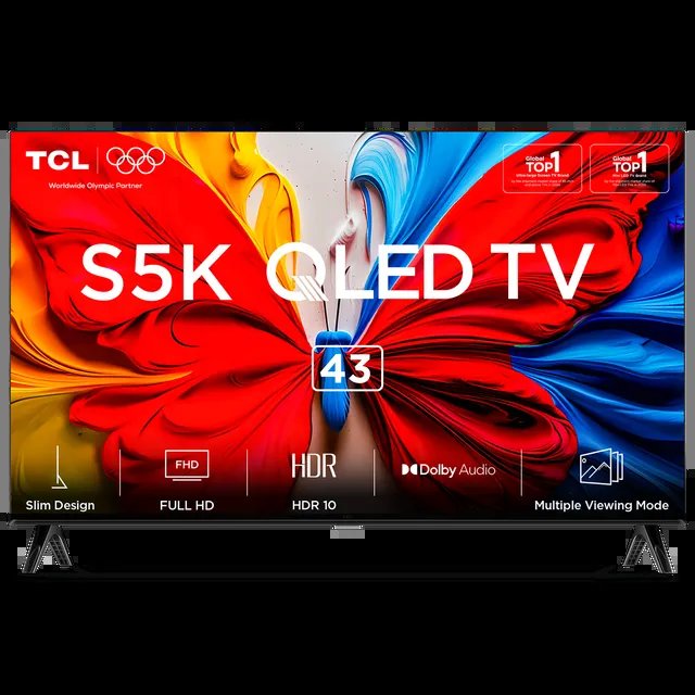 TCL 43" Qled S5K Series 43SK Smart Google tv