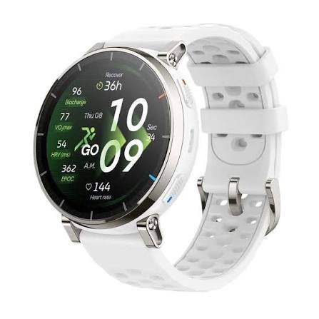 Amazfit Active 3 Premium Smart Watch Fitness Tracker 44mm 1.32-inch AMOLED Display 5ATM Water Resistance BioTracker 3.0 PPG Sensor for Heart Rate and SpO₂