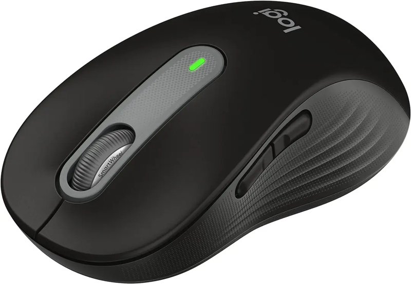 Logitech Signature M650 L Full Size Wireless Mouse For Large Sized Hands 2-Year Battery Silent Clicks Customizable Side Buttons