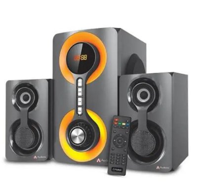Audionic Vision 20+ 2.1 Channel Speaker System Bluetooth FM Radio USB/MicroSD Card Support & Wireless Remote Led Display