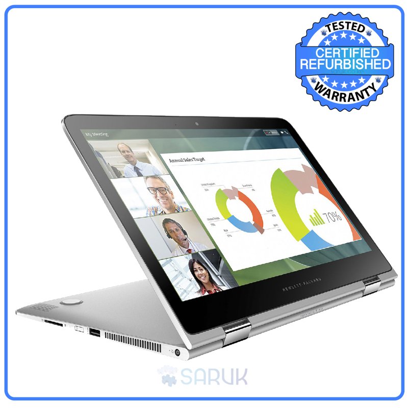 HP Spectre Pro x360 G2 6th Gen Intel Core i5-6300U @2.40GHz 8GB RAM 256GB SSD 13.3" FHD TouchScreen Display Bluetooth Webcam WiFi Backlit Keyboard Intel HD Graphics 520 Intel vPro Technology FreeDOS Certified Ex UK 6 Months Warranty
