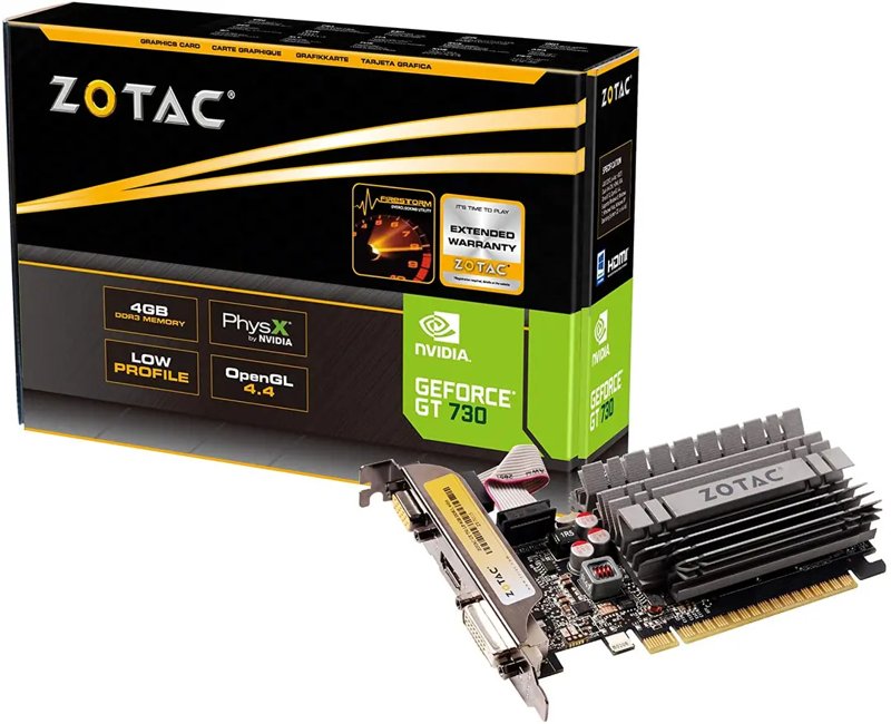 NVIDIA GeForce GT 730 4GB DDR3 64-Bit PCI-E 2.0 Dedicated Graphics Card