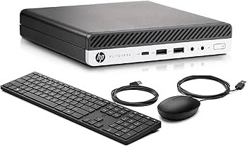 HP EliteDesk 800 G3 Mini Desktop PC 7th Gen Intel Core i5 8GB RAM 500GB HDD Integrated Intel HD Graphics 630 CPU Plus Keyboard & Mouse 