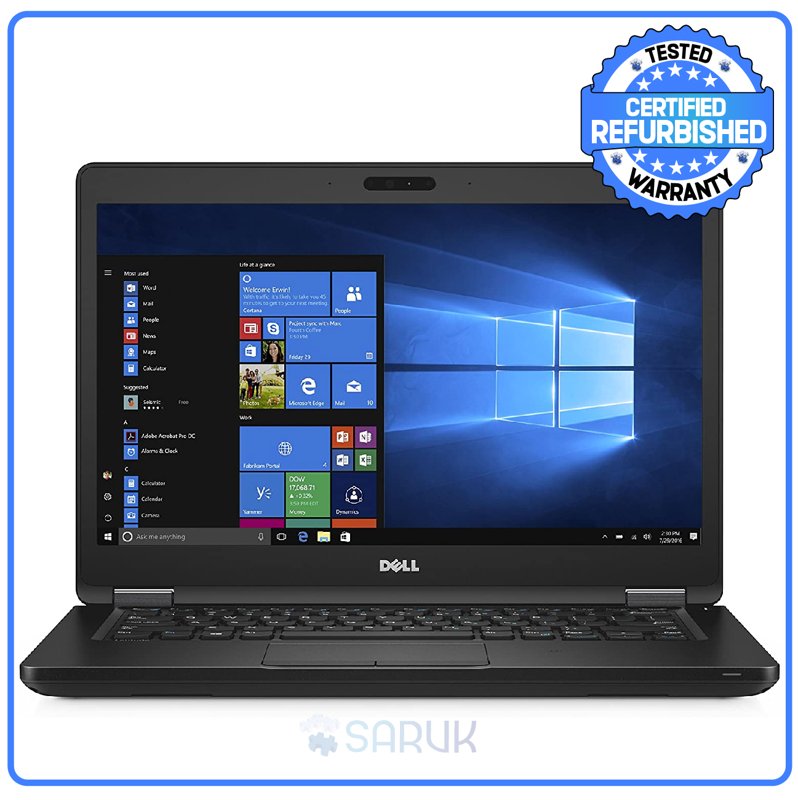 Dell Latitude E5480 6th Gen Intel Core i5 8GB RAM 128GB SSD 14" HD Display Bluetooth Webcam WiFi FreeDOS Ex Uk 6 Months Warranty